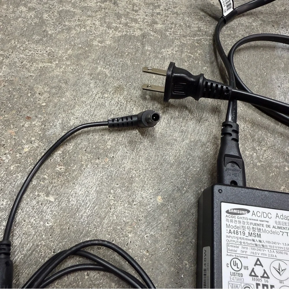 Samsung 19V Power Adapter TV Monitor OEM